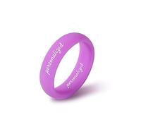 OTXIXTO Set Anelli di Silicone Personalizzato, Anello di Incisioni Personalizzate, Anello di Dimensioni e Colori Multipli, Vestibilità di Comfort, Impermeabile (Stile C: 5,7 MM Larghezza)