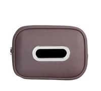 OTYKPXNV Auto Scatola di Fazzoletti per VW T-ROC 2018-2021, Appesa Fazzolette Borsa Portaoggetti per Visiera Parasole Bracciolo Poggiatesta,C/Brown