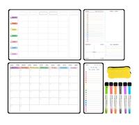 OTYMIOW 11PZ Calendario Magnetico Giornaliera Settimanale Mensile Magnetico Frigorifero Lavagna Magnetica Cancellabile Settimanale Riutilizzabile Calendari Magnetici Cancellabili Weekly Planner