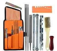 OTYMIOW Affilatore per Motosega Kit Professionale 11PZ Affila Catena Motosega Affilatura Universale per Motosega Set di Affilatura per Motosega Kit Manutenzione Motosega per Affilatura Lama Motosega