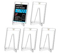 OTYMIOW Custodie Magnetiche per Carte da Collezione 5paia Magnetic 35PT Toploader Magnetico Trading Card Holder Custodia Protettiva Rigida per Carte Magnetiche da 35PT con Protezione UV Trasparente