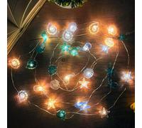 OTYMIOW Luci Fatate a Forma di Creature Marine 30 LED Decorazioni per Interni/Esterni 3 m Catena Luminosa a Forma di Animali Marini LuciFatate a Batteria/USB per Finestre Luci Fatate per Tende