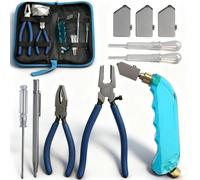 OTYMIOW Set Tagliavetro Professionale Vetri Taglierina 12PZ Tagliavetro a Olio Professionale Pinze per Taglia Vetro Piastrelle, Cutter di Vetro Professionale con Sostituibile Testa e Serbatoio Olio