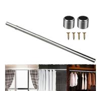OTYMIOW Tubo Appendiabiti per Guardaroba Palo Telescopico per Tenda Asta Regolabile Bastone Tenda Doccia Appendiabiti Allungabile per Armadio Senza Foratura in Acciaio Inox 56cm a 102cm Armadio, Muro