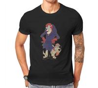 OU LU Dick Dastardly And Muttley Wacky Races1968 Anime TV Series Tshirt Casual Punk T Shirt Tops Homme Modal Tees Tops Black S