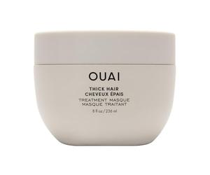 OUAI Maschera per il trattamento dei capelli spessi, olio di mandorle, olio d'oliva e cheratina idrolizzata per riparare e ripristinare i capelli danneggiati, ammorbidisce, leviga e rinforza, maschera