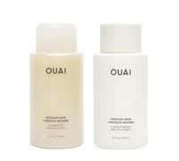 Ouai OUAI - Set shampoo + balsamo medio - nutre con oli di babassu e cocco, rafforza con cheratina e aggiunge lucentezza con estratto di kumquat - San