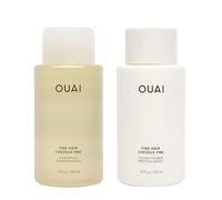 OUAI Set di shampoo fine + balsamo, privo di solfati. 10 once ciascuno.