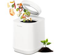 Ouaken Compostiera elettrica per cucina, bidone intelligente inodore, a basso rumore, autopulente, trasforma rifiuti alimentari in fertilizzante entro 3 ore