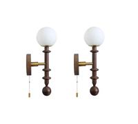 OUBBDVRT 2 Pacchetti Vintage in Campagna per Interni Sconce Calda Luce 3000k e14 apparecchi per Lampada a Parete con Illuminazione a Parete Lampada da Monte a Parete per Camino per comò per Scale