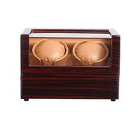 OUBBDVRT Guarda la Batteria di 2 Orologi Automatico da Winder, Doppio Orologio Silenzioso Orologio Orologio Orologi di Orologi Case di archiviazione degli avvolgimenti Rosso
