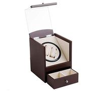 OUBBDVRT Guarda Winder Automatic 2 Watches Batteria - 2+2 Orologi Casella di Orologio Silenzioso Orologio Orologio Orologi Orologi Case di archiviazione Winders Case Brano Piccola Sorpresa