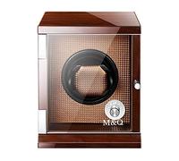 OUBBDVRT Guarda Winder per 1 Orologio Brown Battery - Single Silent Watch Watch Box Watch Case Orologi Scatole Case di stoccaggio di Winders Brown