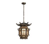 OUBBDVRT Lampada Impermeabile per Esterni retrò retrò retrò, Luce appesa Creativa Vintage, a soffitto Luci del lampadario Apparecchiatura per Il Padiglione da Giardino Padiglione Portico Balcone