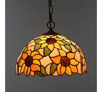 OUBBDVRT Lampadari in Stile da 12 Pollici, Azzurro a soffitto in Vetro colorato Copri Il Ristorante del Ristorante Sospensione Sospensione Lampli Lampli lampade a ghtingoking, H Comodo Anniversario