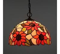 OUBBDVRT Lampadari in Stile da 12 Pollici, Azzurro a soffitto in Vetro colorato Copri Il Ristorante del Ristorante Sospensione Sospensione Lampli Lampli lampade a ghtingoking, H Comodo Anniversario