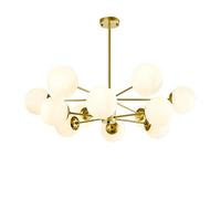 OUBBDVRT Lampadario molecolare di Sputnik, Illuminazione a soffitto a LED Camera da Letto, Paralume in Vetro a Sospensione Interno per Soggiorno Salotto-Golden a 8 luci comode Anniversario