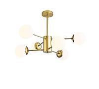 OUBBDVRT Lampadario molecolare di Sputnik, Illuminazione a soffitto a LED Camera da Letto, Paralume in Vetro a Sospensione Interno per Soggiorno Salotto-Golden a 8 luci comode Anniversario