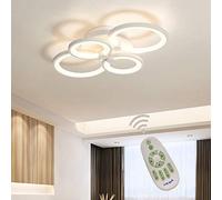 OUBBDVRT Luci a soffitto a Filo Montare la Lampada per Sala da Pranzo Vivente dimmettibile con Telecomando a LED, lampadario a tonalità acrilica per l'illuminazione del Bagno del corridoio da