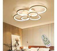 OUBBDVRT Luci a soffitto a Filo Montare la Lampada per Sala da Pranzo Vivente dimmettibile con Telecomando a LED, lampadario a tonalità acrilica per l'illuminazione del Bagno del corridoio da