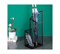 OUBBDVRT Ombrello sta in metallo ad entrata in metallo Design openwork Porta ombrello con vassoio e foro di drenaggio 26x20x63cm/bianco