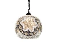 OUBBDVRT Plug a Mosaico Marocchino Turco in Lampada a Ciondolo Swag Lampada Lampada collegata Il lampadario per Il corridoio del Portico Corrido