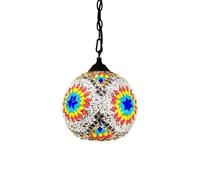 OUBBDVRT Plug a Mosaico Marocchino Turco in Lampada a Ciondolo Swag Lampada Lampada collegata Il lampadario per Il corridoio del Portico Corrido