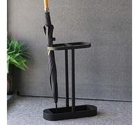 OUBBDVRT Porta di supporto per ombrello in metallo, supporto per ombrello interno a portata di ombrello Porta ombrello indipendente per ufficio di entrata con vassoio per gocciolamento d'acqua