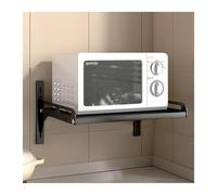 OUBBDVRT Scaffale a microonde per cucina che cucina stagionatura a parete stagione montato in ferro portamette senza punzonatura forno a forno a forno a microonde cucina (bianco, 39 cm)