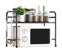 OUBBDVRT Scaffale a microonde per cucina rastrelliere cucina forno a forno a forna da forno a pianta di riso per pentola per cuocirlo portana cucina (nero)