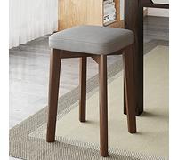 OUBBDVRT Sgabello da cucina in legno con cuscino morbido, sgabelli da bar per banconi impilabili, sedia da pranzo moderna senza schienale per isola da cucina, bar - 31x31x45cm