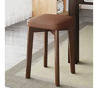 OUBBDVRT Sgabello da cucina in legno con cuscino morbido, sgabelli da bar per banconi impilabili, sedia da pranzo moderna senza schienale per isola da cucina, bar - 31x31x45cm