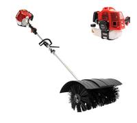 OUBUBY 52CC Spazzatrice a benzina a 2 tempi, scopa a benzina con 56 cm di larghezza spazzola 1,7 KW, spazzaneve per erba artificiale, adatta per la pulizia di erba artificiale e strade