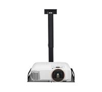 OUBUBY Supporto universale da soffitto regolabile o allungabile, in lega di alluminio, fino a 14 kg, distanza dal soffitto, lunghezza 13,4 - 22 pollici, per home theater e ufficio (nero)