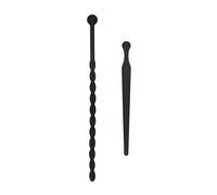 Ouch! Beginners Silicone Plug Set Urethral Sounding Black