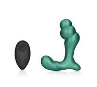 Ouch! by Shots - Massaggiatore vibrante per prostata con telecomando, colore: verde metallizzato
