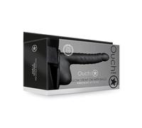 OUCH-CORREA HUECA CON TESTÍCULOS - 8/21 CM-NEGRO