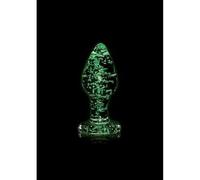 Ouch! Glass Butt Plug Glow in The Dark - Large - Green (Glass, Large)