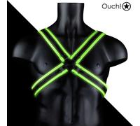 Ouch - Glow in the Dark Cross Harness Imbracatura Uomo Fluorescente con Incrocio