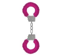Ouch! Manette per Bondage da Principianti con Pelo, Rosa