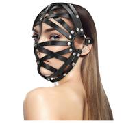 Ouch! - maschera a gabbia in eco-pelle (nera)