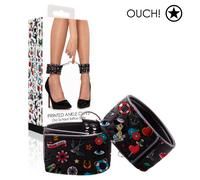 Ouch Old School Tattoo Printed Ankles Cuffs Manette Polsi Caviglia Imbottito Toy