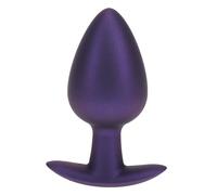 Ouch! Smooth Silicone Anal Plug Large Metallic Purple