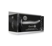 OUCH-STRAP-ON CURVO TEXTURIZADO - 8/20 CM-METALIZADO