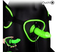Ouch Strap-on Harness - Imbracatura con Dildo Realistico Fluo Glow in the Dark