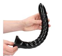 Ouch! Swirled Anal Snake Black 30cm