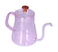 OUCRIY Bollitore a becco lungo, grande capacità, resistente al calore, facile da pulire, caffettiera a bocca lunga (rosa)