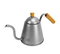 OUCRIY Bollitore da caffè in acciaio inox da 1000 ml, grande capacità, a collo di cigno, per ufficio, caffetteria, campeggio