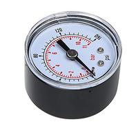 OUCRIY Misurazione, test, manometro dell'idropulitrice, acqua, caffettiera espresso, pompa filtro propano, manometro meccanico per aria, olio, acqua, connettore di ritorno BSPT 1/8 pollici (0-160