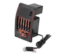 OUCRIY Pickup Piezo Equalizer, Preamplificatore per Chitarra Pickup con Controllo del Volume Reale, Preamplificatore Acustico EQ a 5 Bande